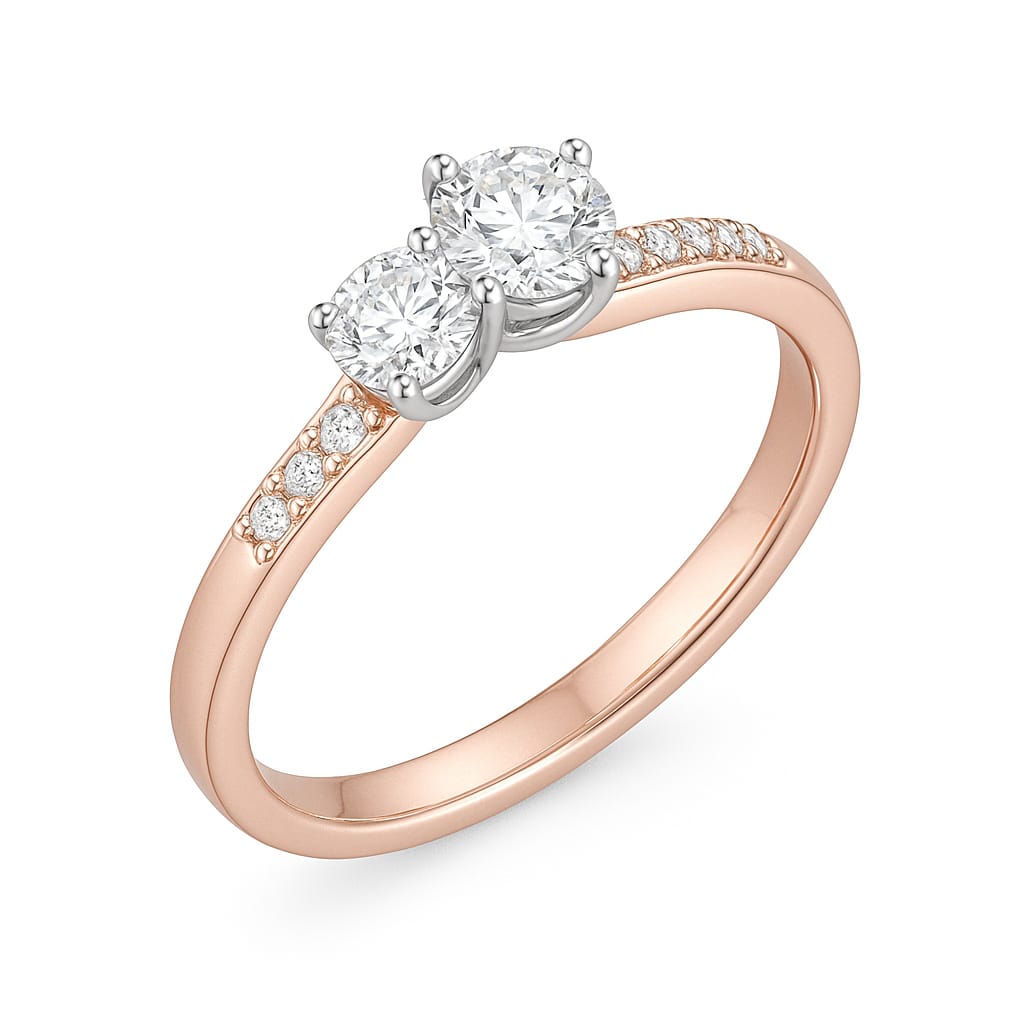 La DiaMantés | Twin Flame Diamond Ring